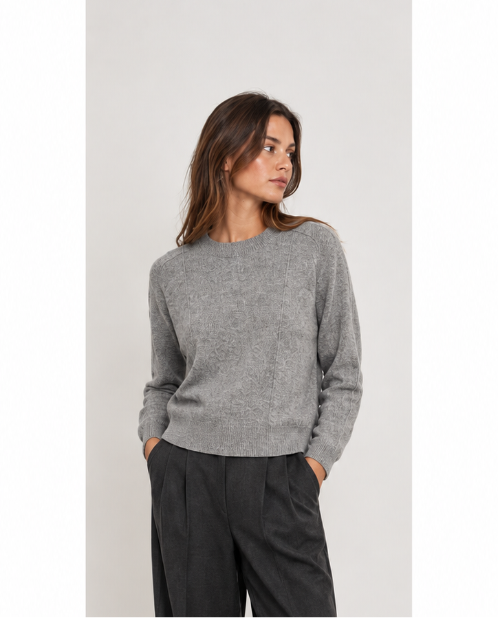 Seamed Crew w/ Double Neck Height