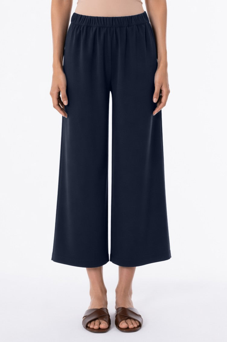 Silk Pant - Navy