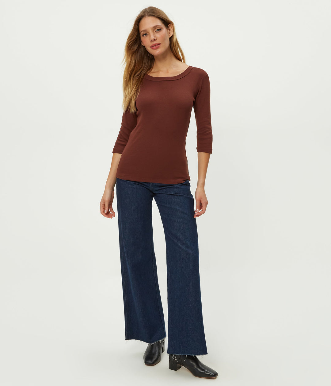 Dot 3/4 Sleeve Tee