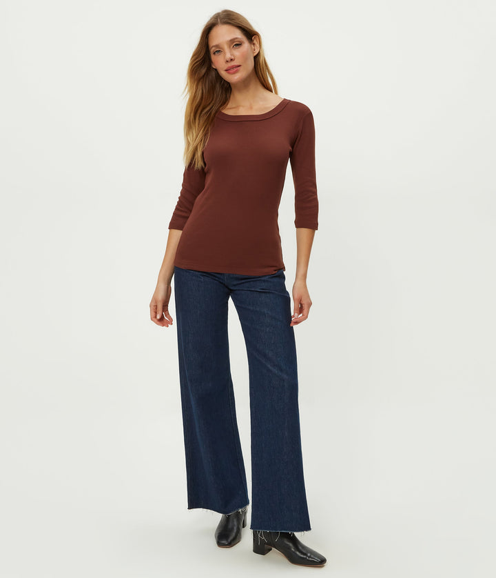 Dot 3/4 Sleeve Tee