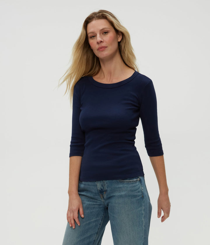 Dot 3/4 Sleeve Tee
