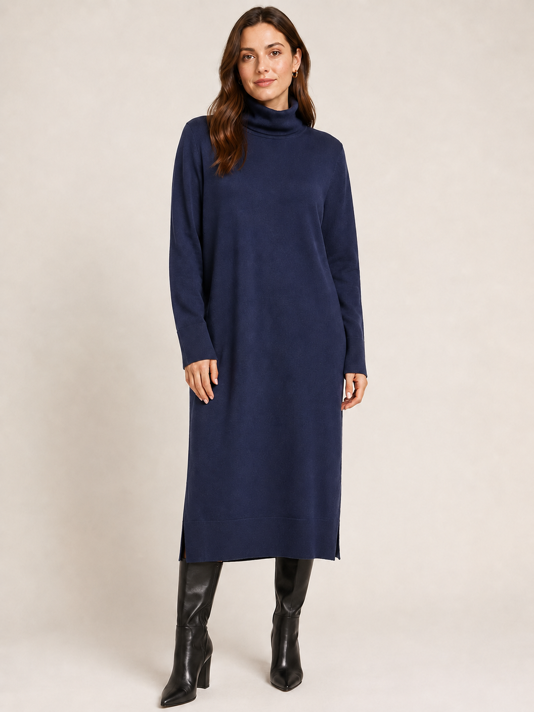 Turtleneck Sweater Dress