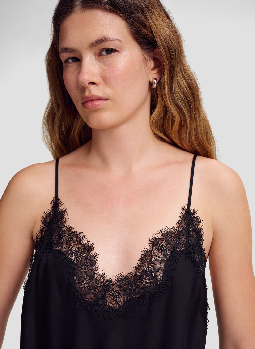 Annabelle Silk and Lace Camisole Top