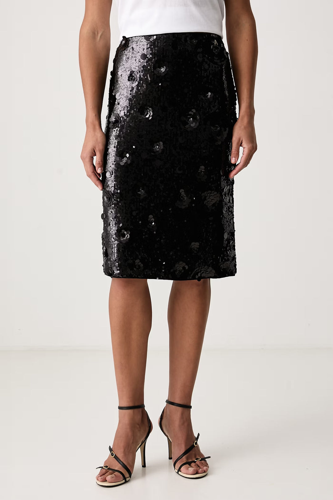 Sequin Skirt - Nero