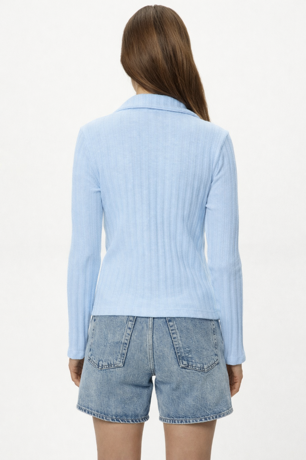 Liyah Longsleeve Collared Top - Splash