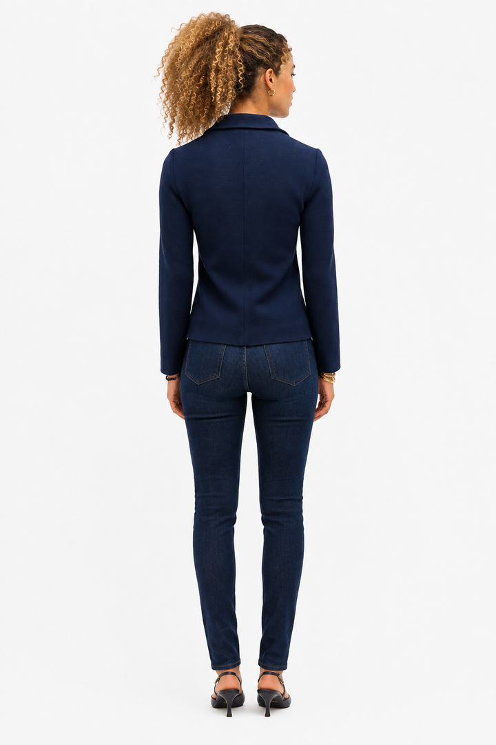 Amazzonia Wool Jacket - Navy