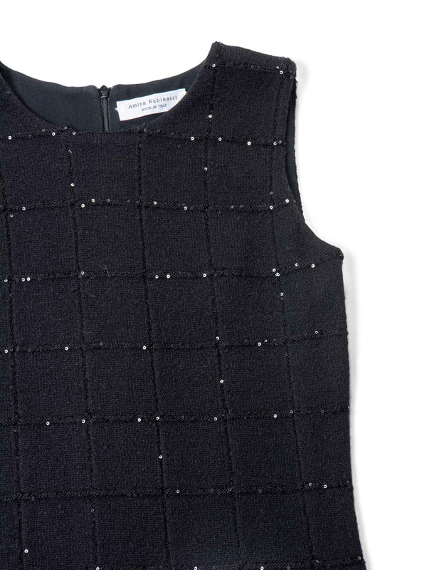 Sleeveless Sequined Shift Dress