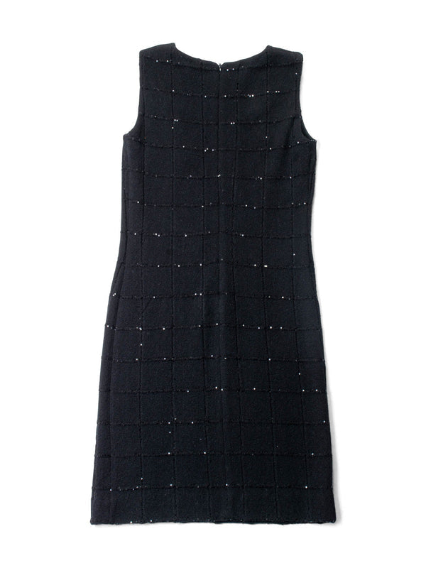 Sleeveless Sequined Shift Dress