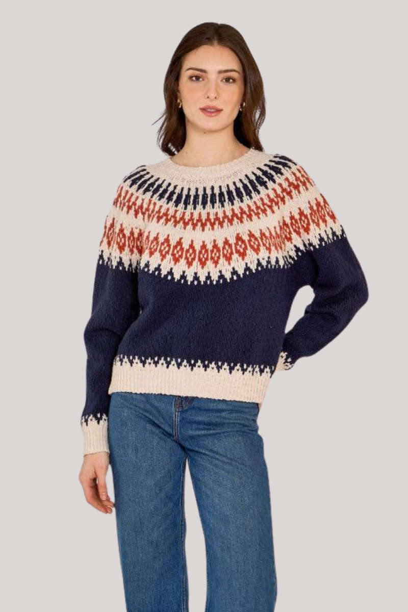 Chunky Fair Isle Crew