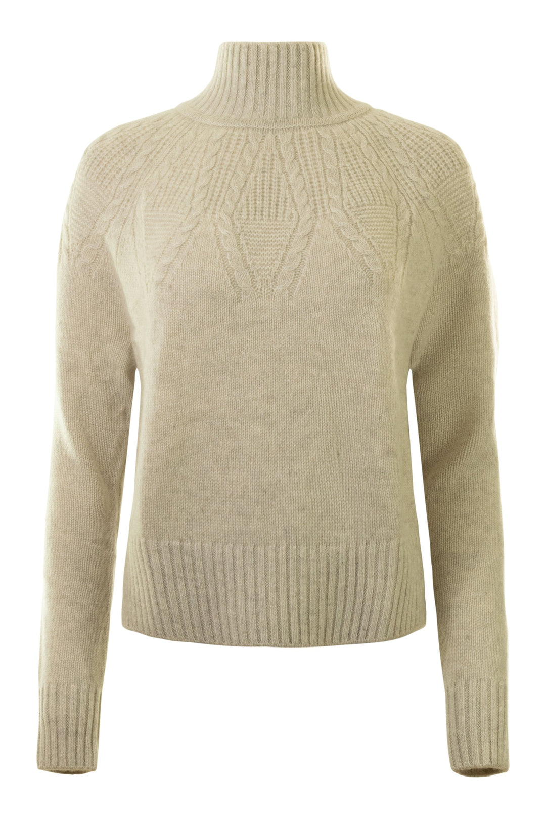 6-ply Mock W/ Leaf Stitch Yoke