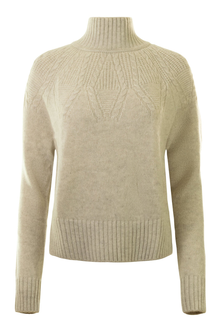 6-ply Mock W/ Leaf Stitch Yoke