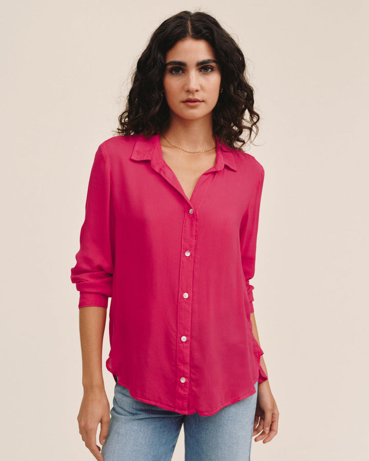 Clean Shirt With Roll Sleeve - Pink Paradise