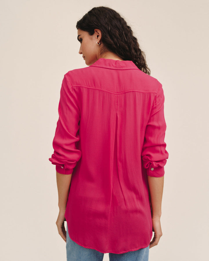 Clean Shirt With Roll Sleeve - Pink Paradise