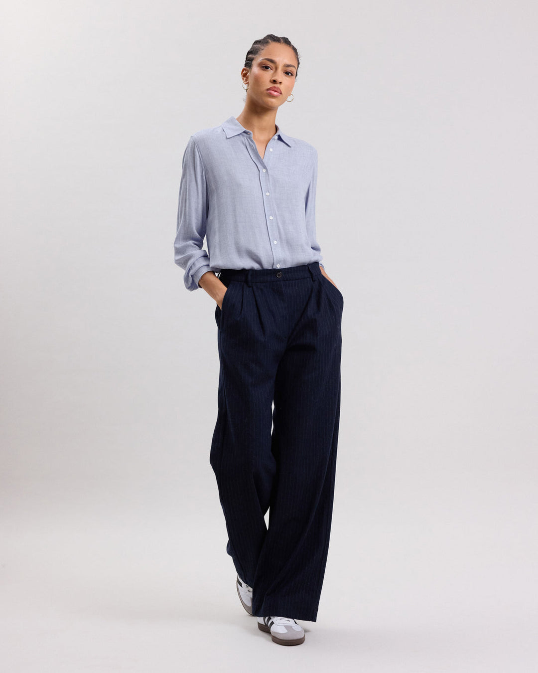 Coraz Woven Shirt - Light Blue