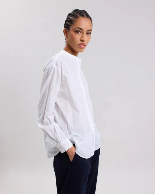 Hartford Cristal Poplin Shirt in White