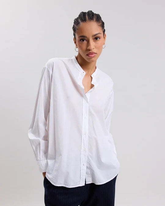 Hartford Cristal Poplin Shirt in White