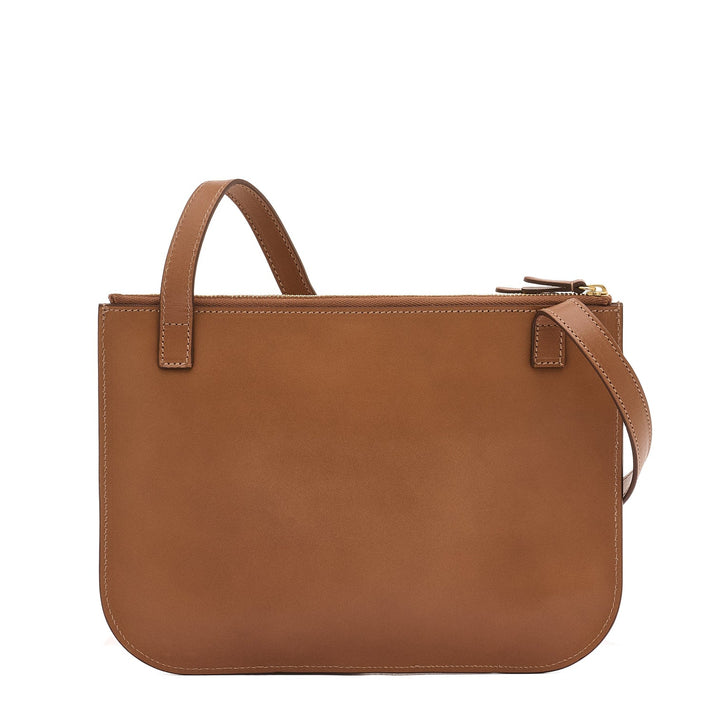 Roseto Crossbody Leather Bag
