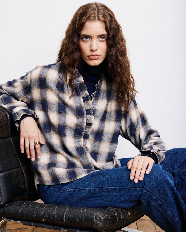 Carmela Ruffle Blouse