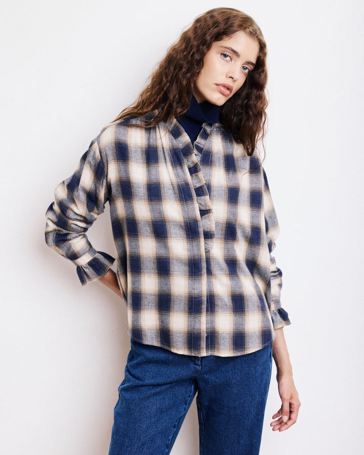 Carmela Ruffle Blouse