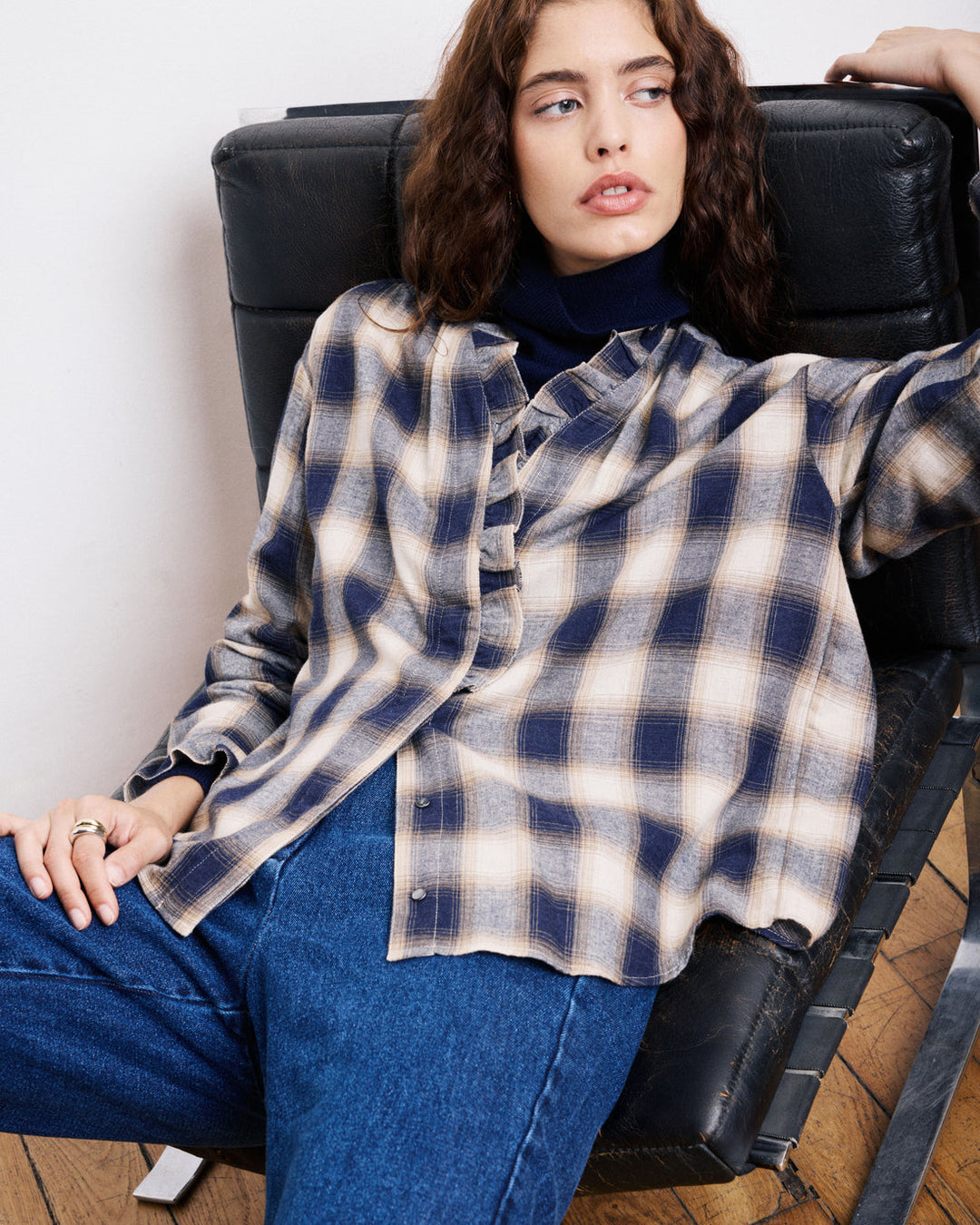 Carmela Ruffle Blouse