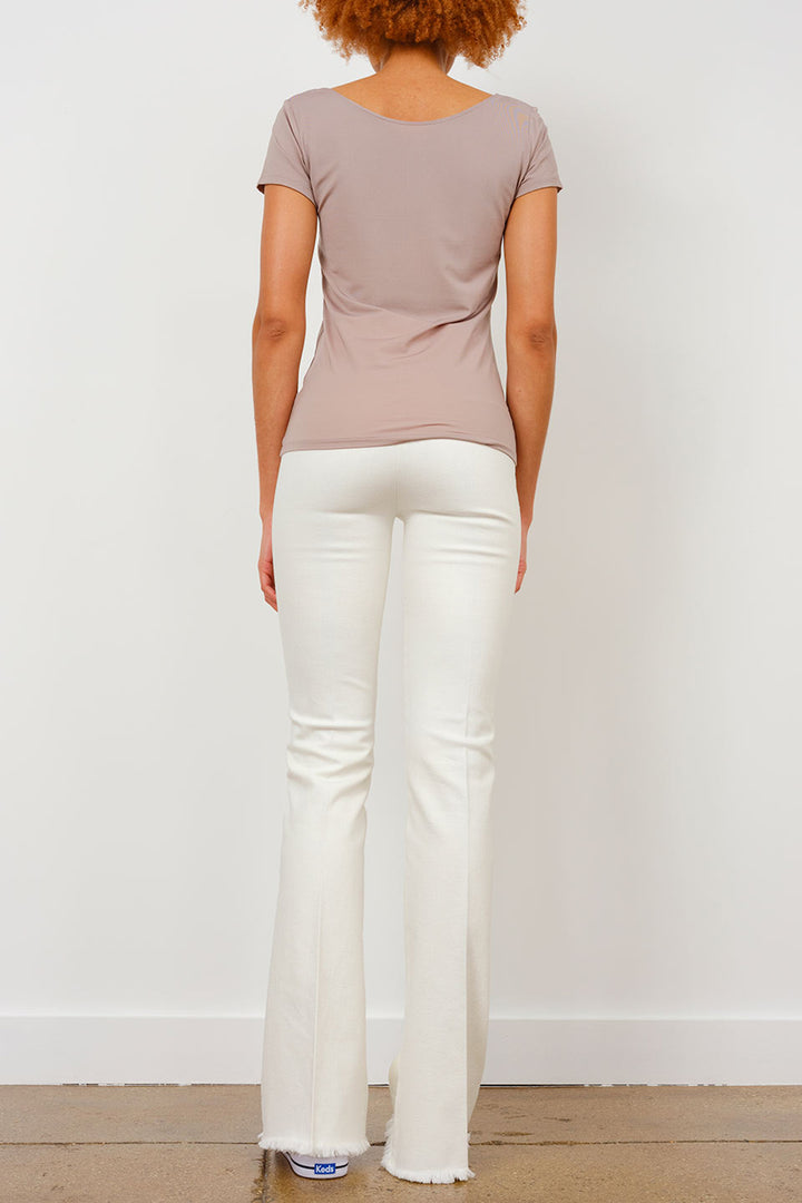 White Denim Pants