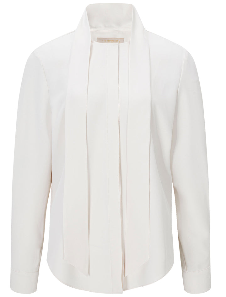 Tie Front Blouse in Cream