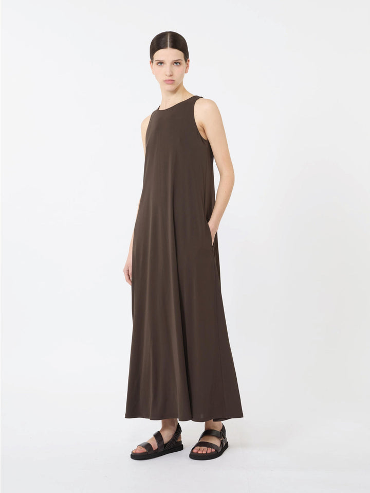 Long Sleeveless Jersey Dress