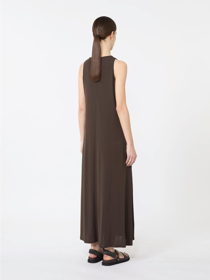 Long Sleeveless Jersey Dress
