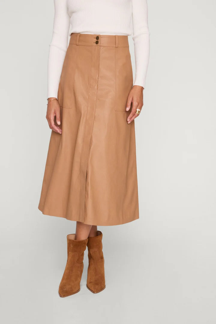 Mica Vegan Leather Skirt