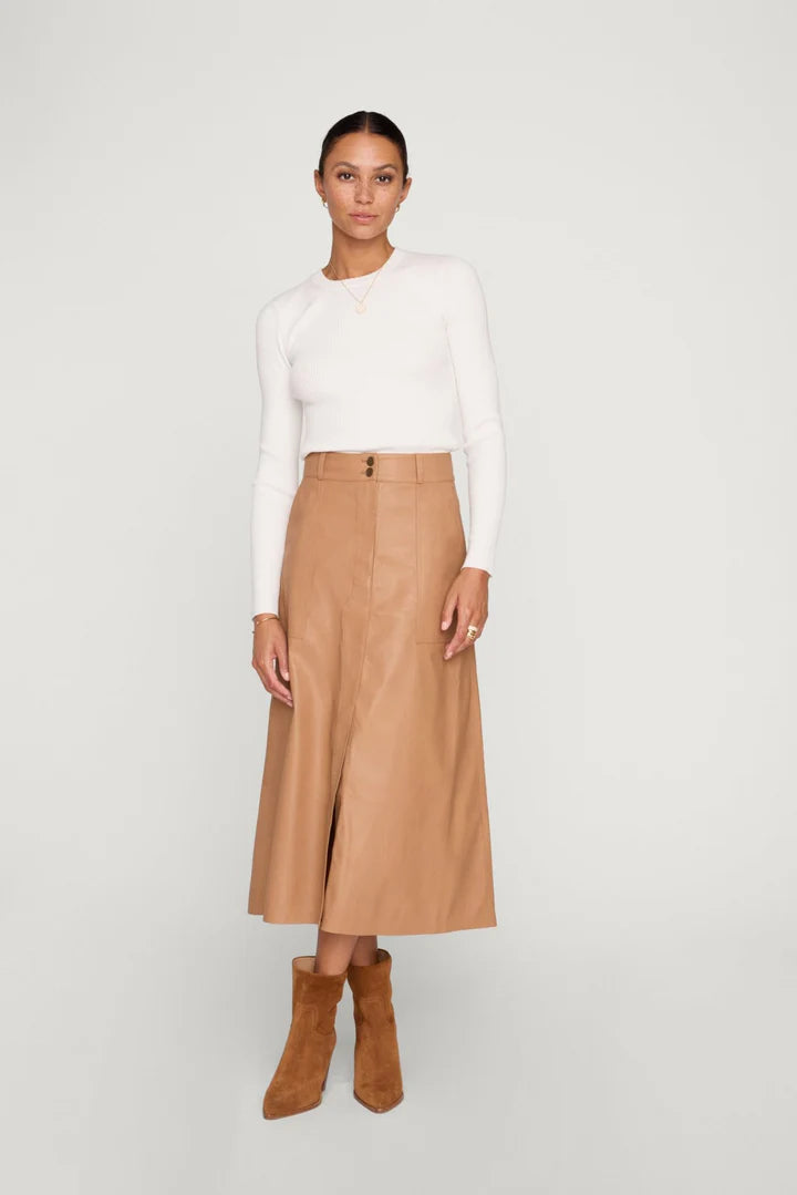 Mica Vegan Leather Skirt