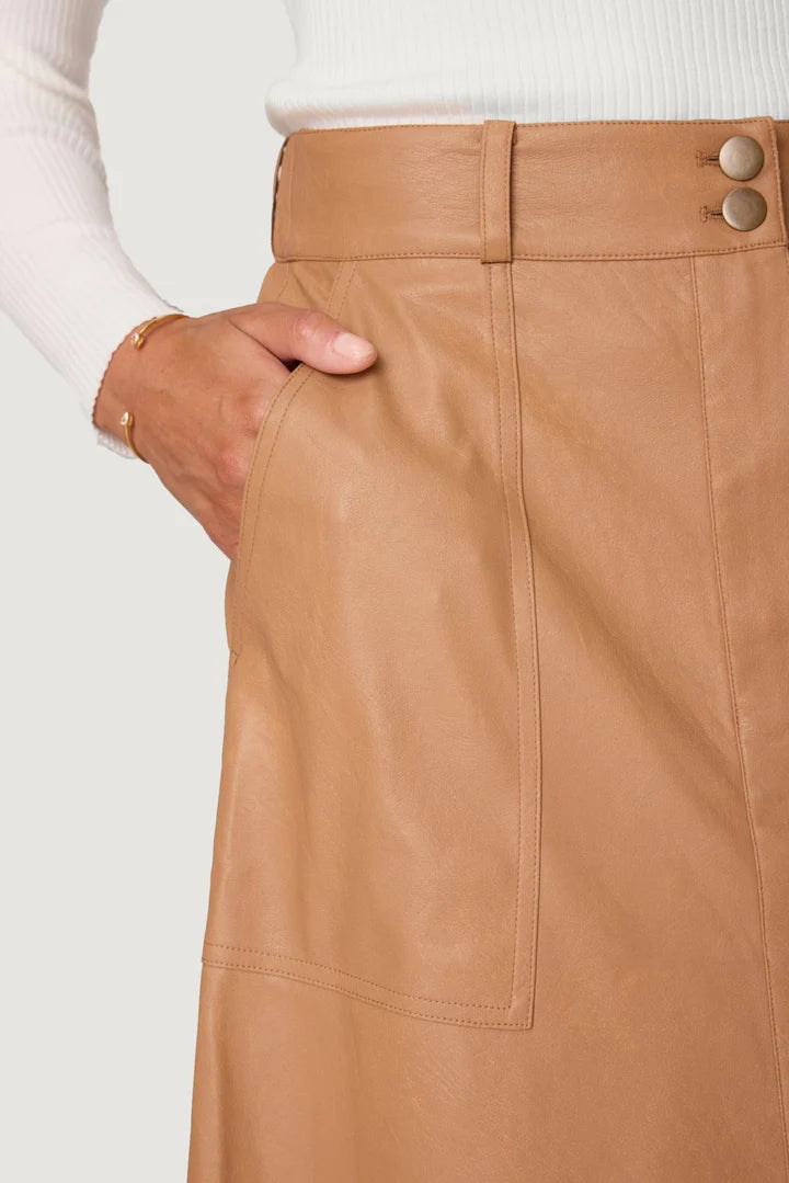 Mica Vegan Leather Skirt