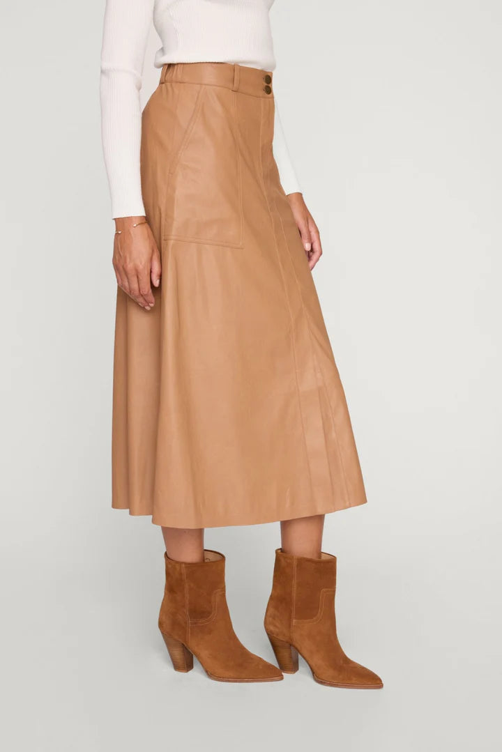 Mica Vegan Leather Skirt