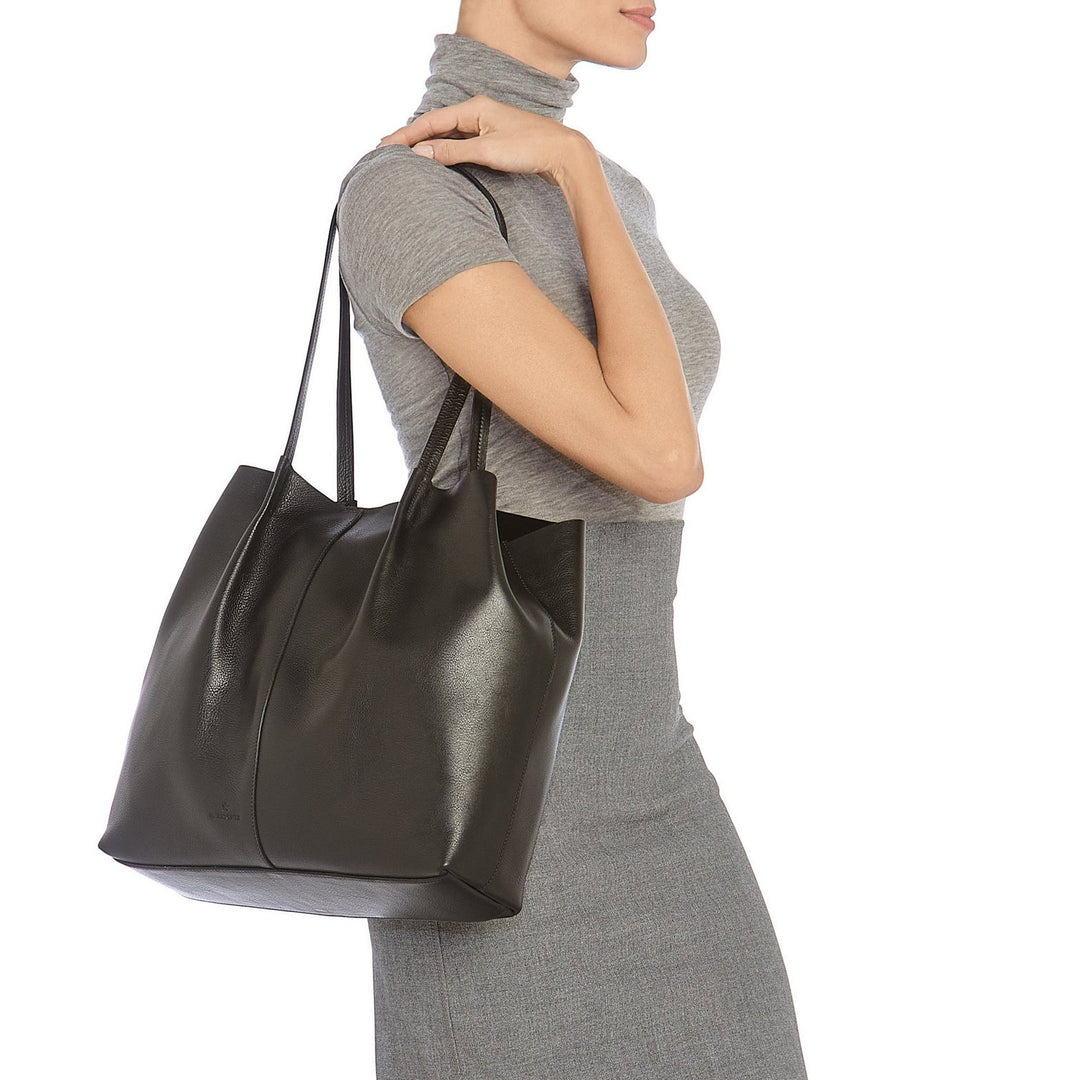 Nina Leather Tote Bag