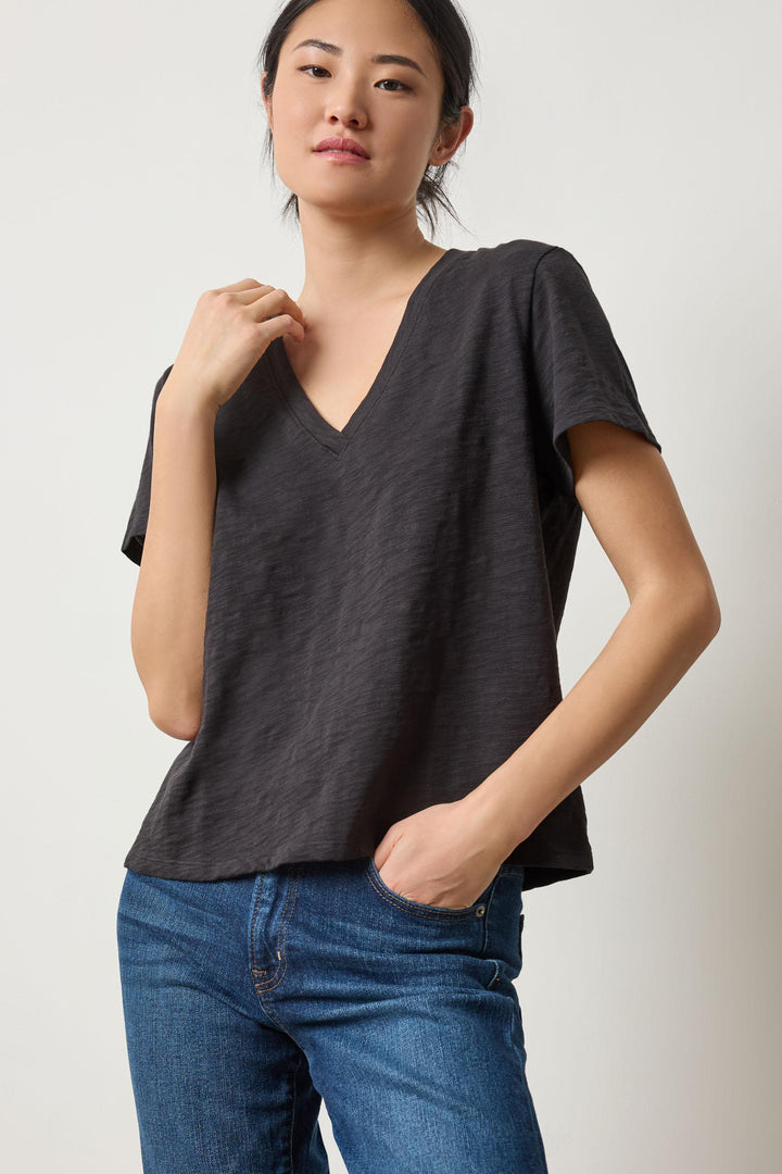 Boyfriend V Neck Top