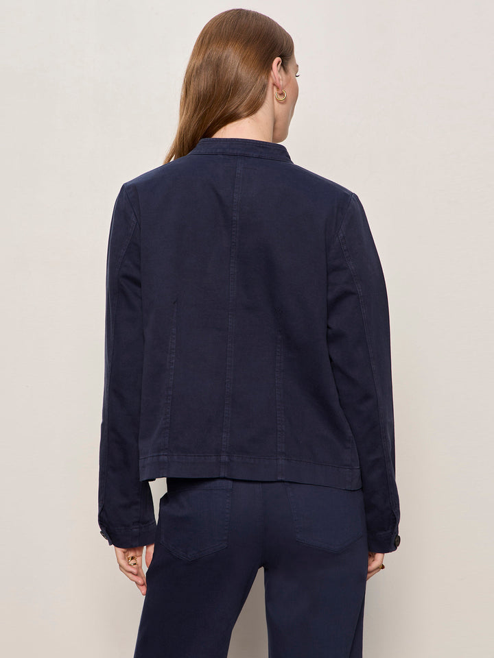 Ames Military Jacket - Navy