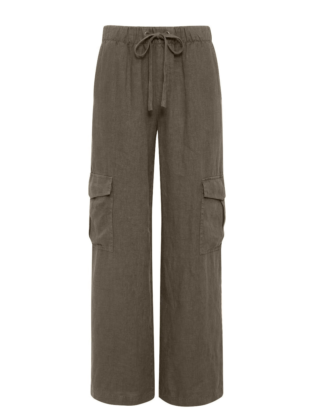 Drift Linen Cargo Semi High Rise Pant