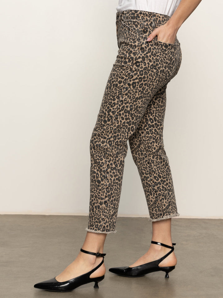 Cadence Straight Leopard Crop - French Kitty