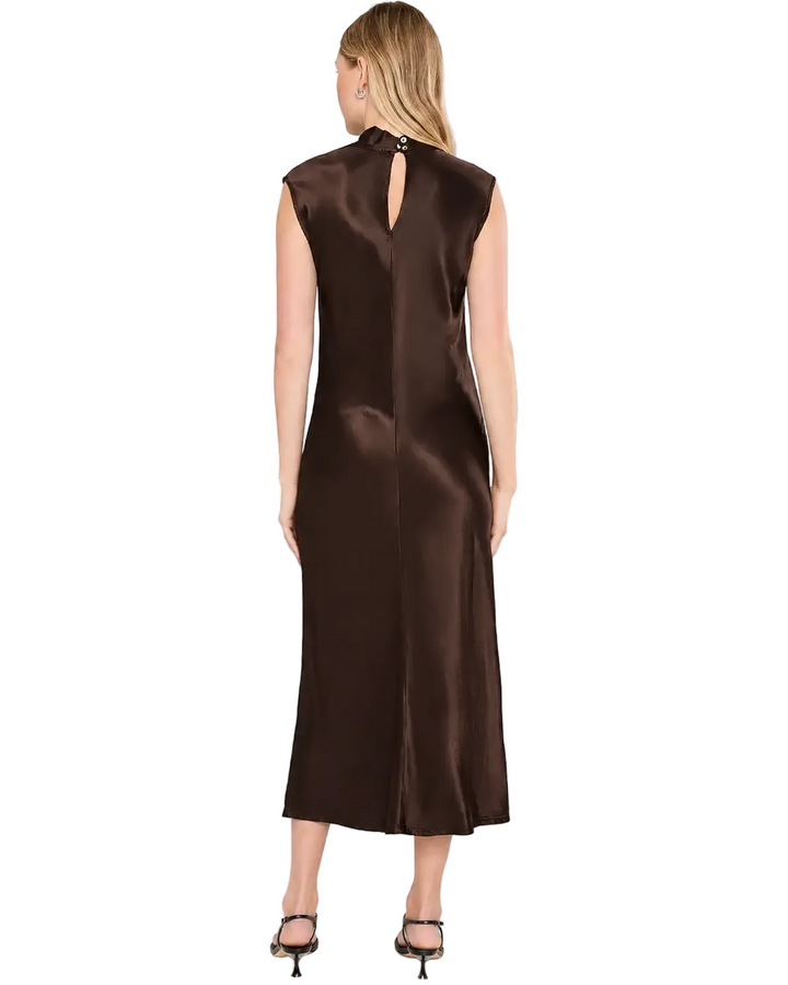 Astra Bias Mock Neck Dress