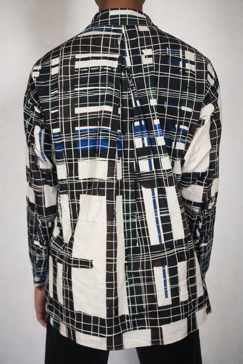 Splotched Plaid Shirt