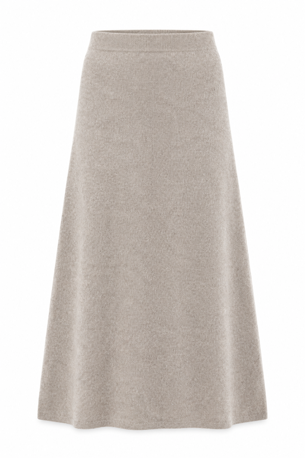 Wool Cashmere Midi Skirt