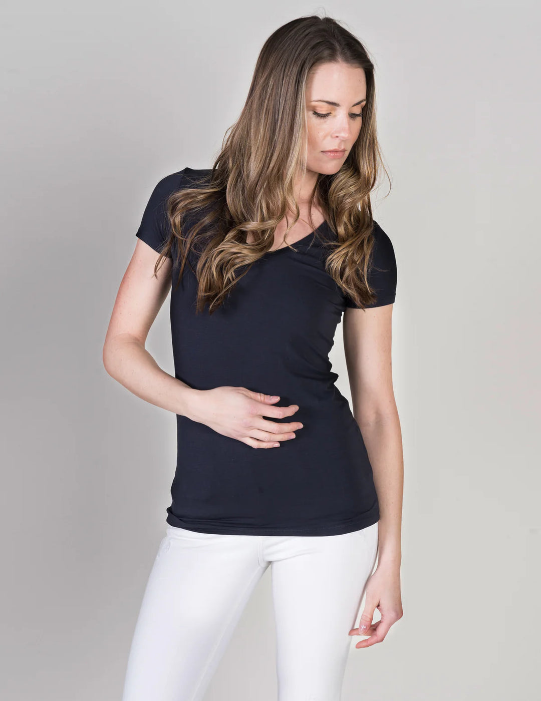 Short Sleeve V-Neck Tee