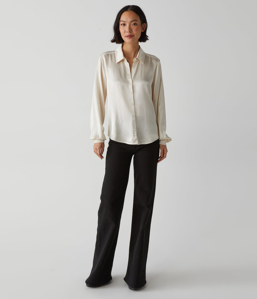 Meredith Button Down Shirt - Chalk