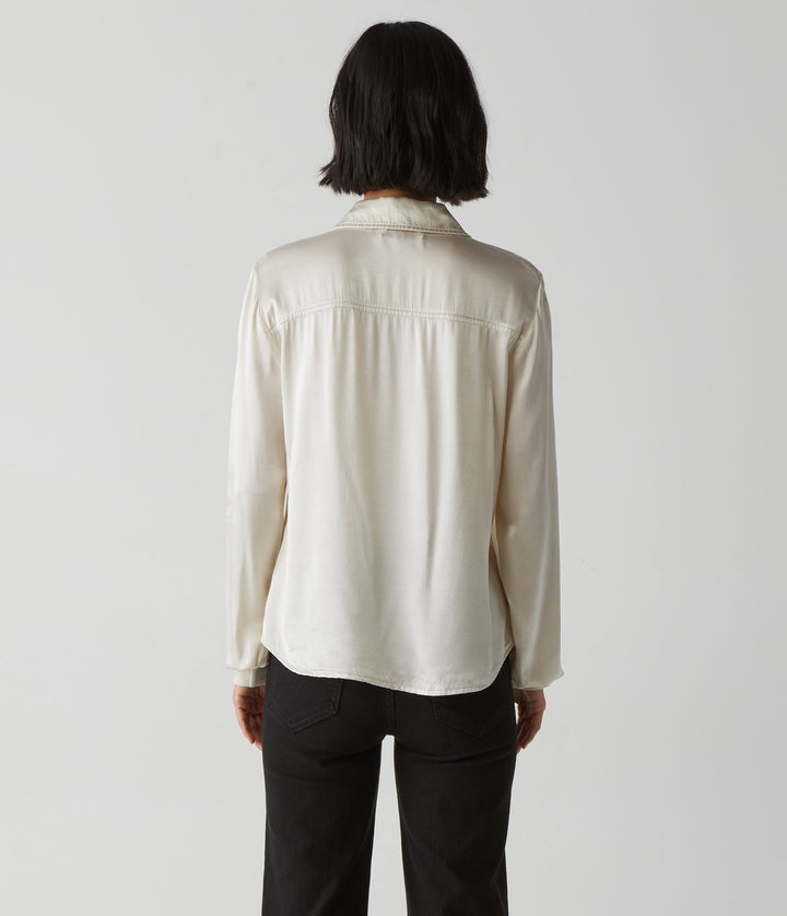 Meredith Button Down Shirt - Chalk