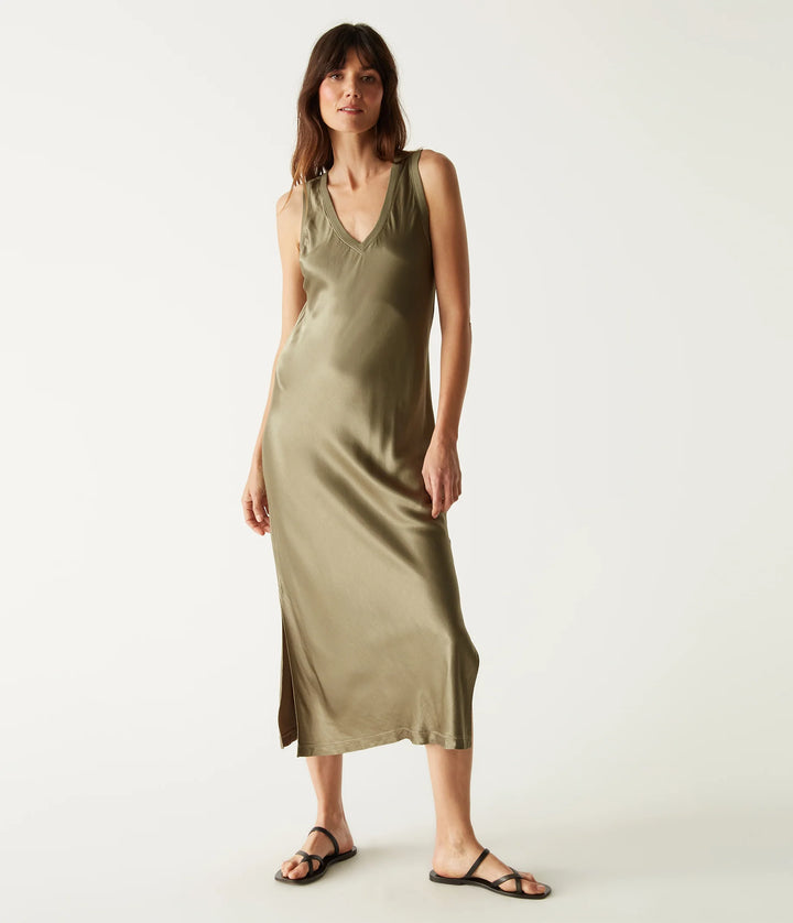 Randi Satin Midi Dress