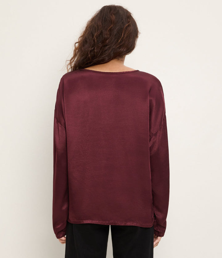 Samira Longsleeve Satin Tee