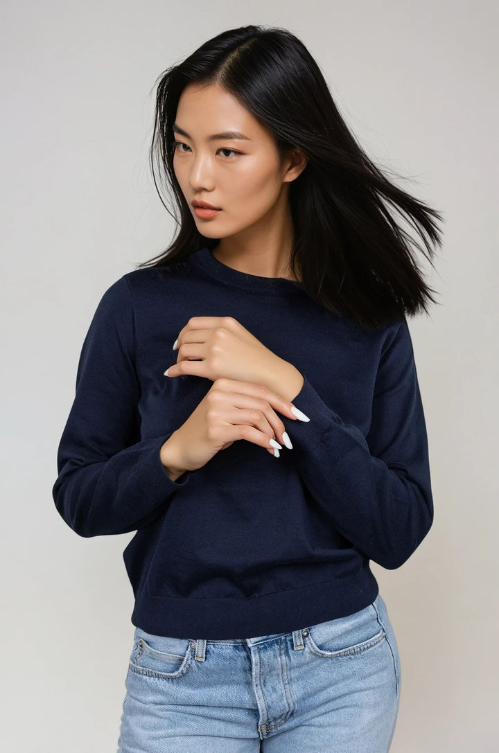 Crewneck Cotton Sweater