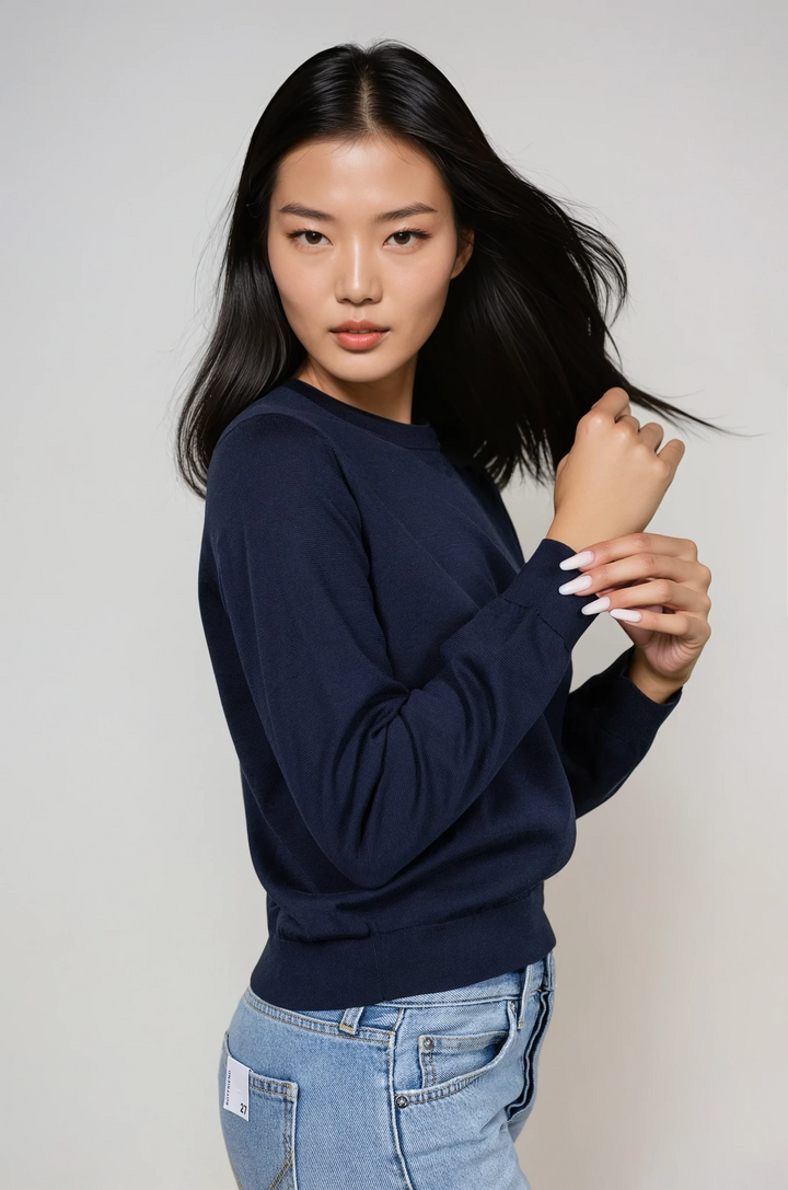 Crewneck Cotton Sweater