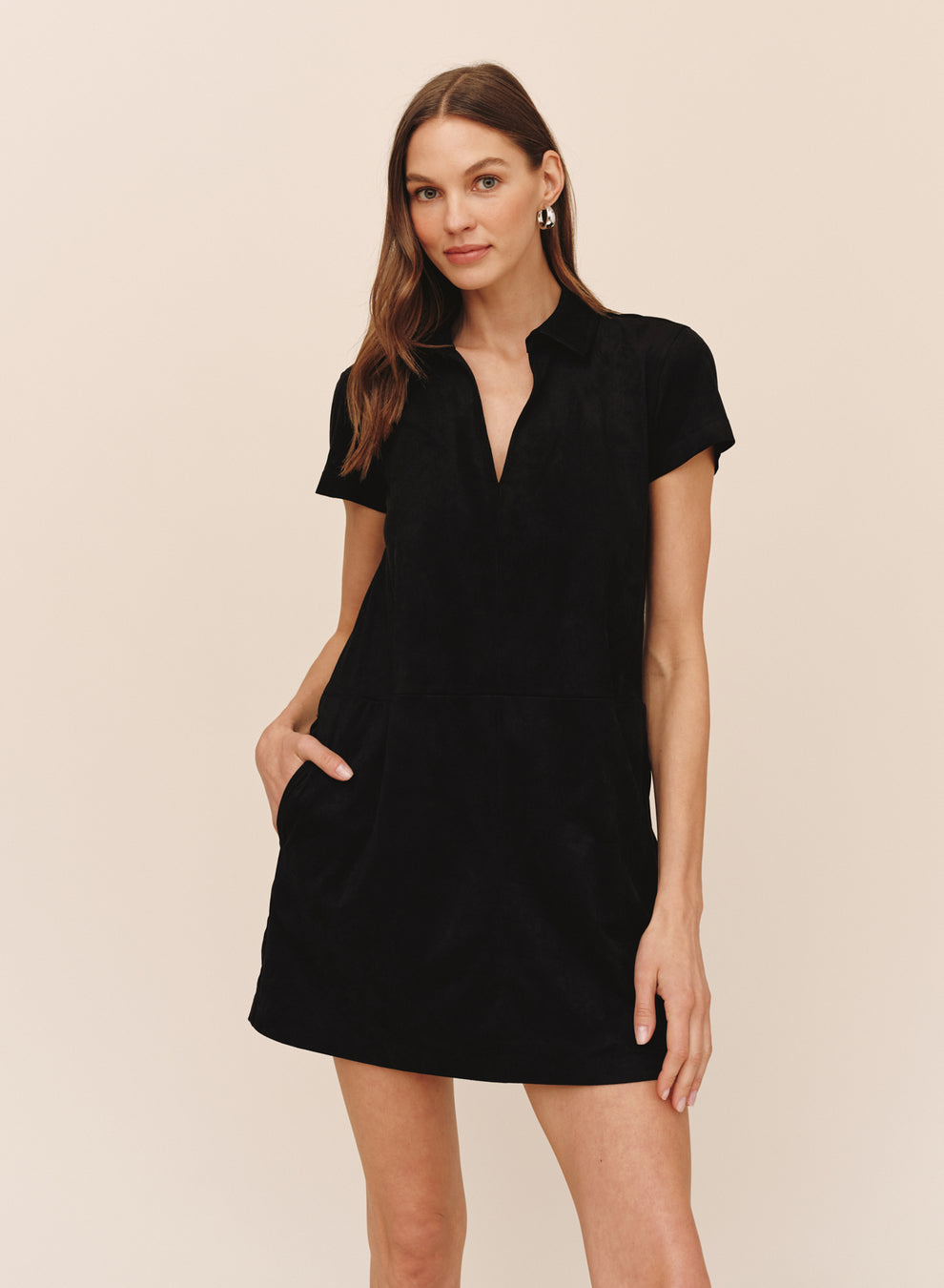 Short Sleeve Pullover A-Line Dress