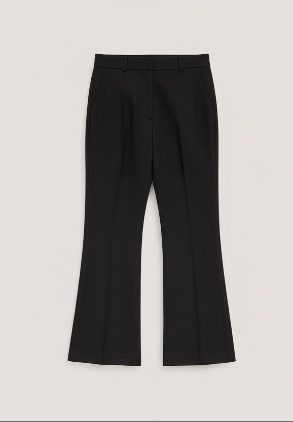 Bootcut Trousers in Nero