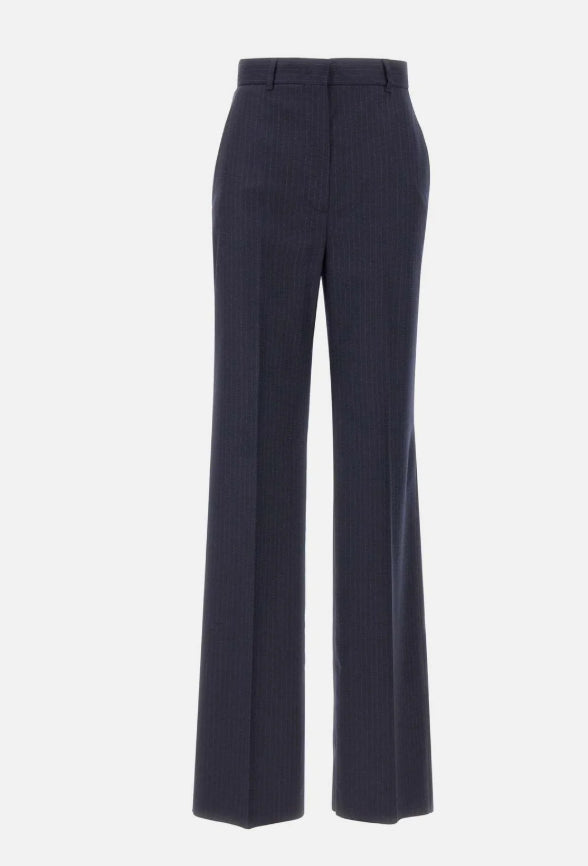 Medium Trouser - Navy Pinstripe